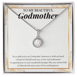 "Someone To Hold My Hand" Beautiful Godmother Wedding Anniversary Necklace Gift From Goddaughter Godson Eternal Hope Pendant Jewelry Box