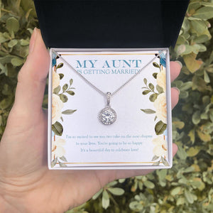 "The Next Chapter" Aunt Engagement Necklace Gift From Nephew Niece Eternal Hope Pendant Jewelry Box