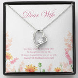 "Always Grateful" Wife 15th Wedding Anniversary Necklace Gift From Husband Forever Love Pendant Jewelry Box