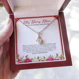 "Magic Of Falling In Love" Bonus Mom Wedding Anniversary Necklace Gift From Daughter Son Alluring Beauty Pendant Jewelry Box