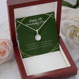 "Glad I Will Never Know" Mom 16th Wedding Anniversary Necklace Gift From Daughter Son Eternal Hope Pendant Jewelry Box