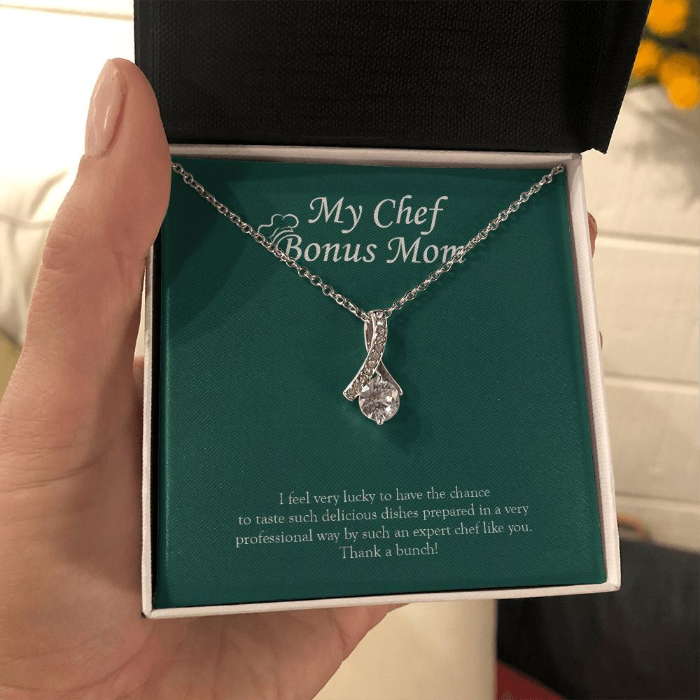 "Expert Chef Like You" Chef Bonus Mom Necklace Gift From Daughter Son Alluring Beauty Pendant Jewelry Box Birthday Christmas Thanksgiving Valentines