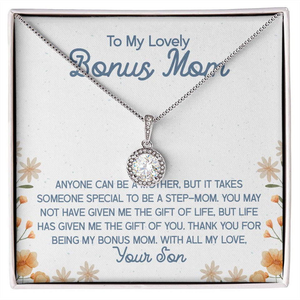 "Takes Someone Special" Bonus Mom Necklace Gift From Daughter Son Eternal Hope Pendant Jewelry Box Birthday Mothers Day Christmas Valentines