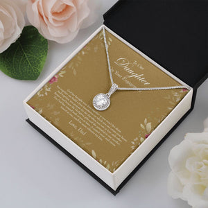"God Given" Daughter Engagement Necklace Gift From Dad Eternal Hope Pendant Jewelry Box
