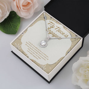 "Most Significant Hurdles" Niece Engagement Necklace Gift From Uncle Aunt Eternal Hope Pendant Jewelry Box