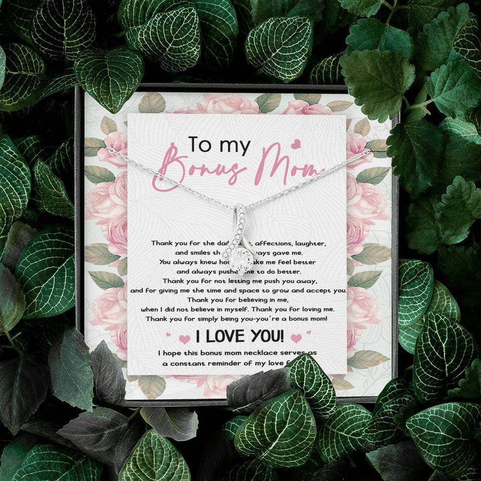 To My Bonus Mom Necklace I love you Alluring Beauty Necklace XL045J