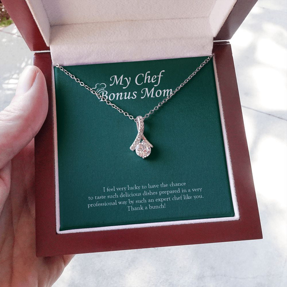 "Expert Chef Like You" Chef Bonus Mom Necklace Gift From Daughter Son Alluring Beauty Pendant Jewelry Box Birthday Christmas Thanksgiving Valentines