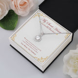 "Anyone In Your Place" Sweetheart Wife 11th Wedding Anniversary Necklace Gift From Husband Eternal Hope Pendant Jewelry Box
