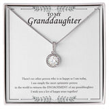 "No Other Person" Granddaughter Engagement Necklace Gift From Grandma Grandpa Grandparents Eternal Hope Pendant Jewelry Box