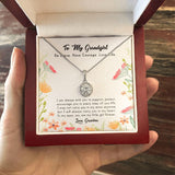 "Carry You In My Heart" Granddaughter Necklace Gift From Grandma Eternal Hope Pendant Jewelry Box Christmas Graduation New Year Birthday