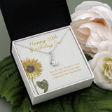 "Your Amazing Life" Sister 50th Birthday Necklace Gift From Brother Sibling Alluring Beauty Pendant Jewelry Box