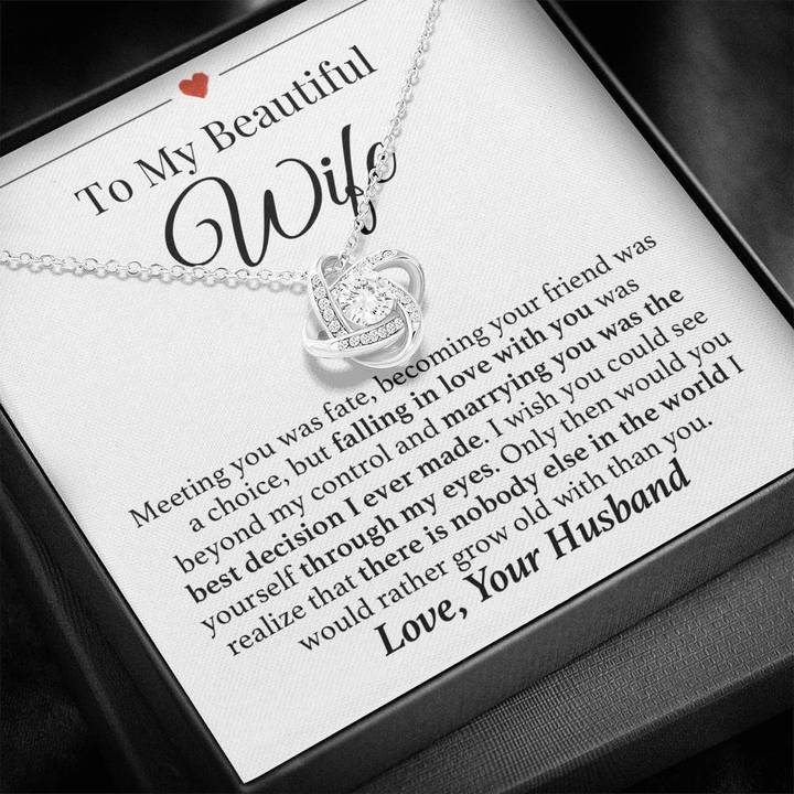 Wife Necklace Grow Old Together Forever Love Necklace
