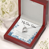 "Glad That You've Found" Sister Engagement Necklace Gift From Sis Brother Forever Love Pendant Jewelry Box