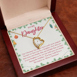 "Your Special Light" Daughter Christmas Necklace Gift From Mom Dad Forever Love Pendant Jewelry Box