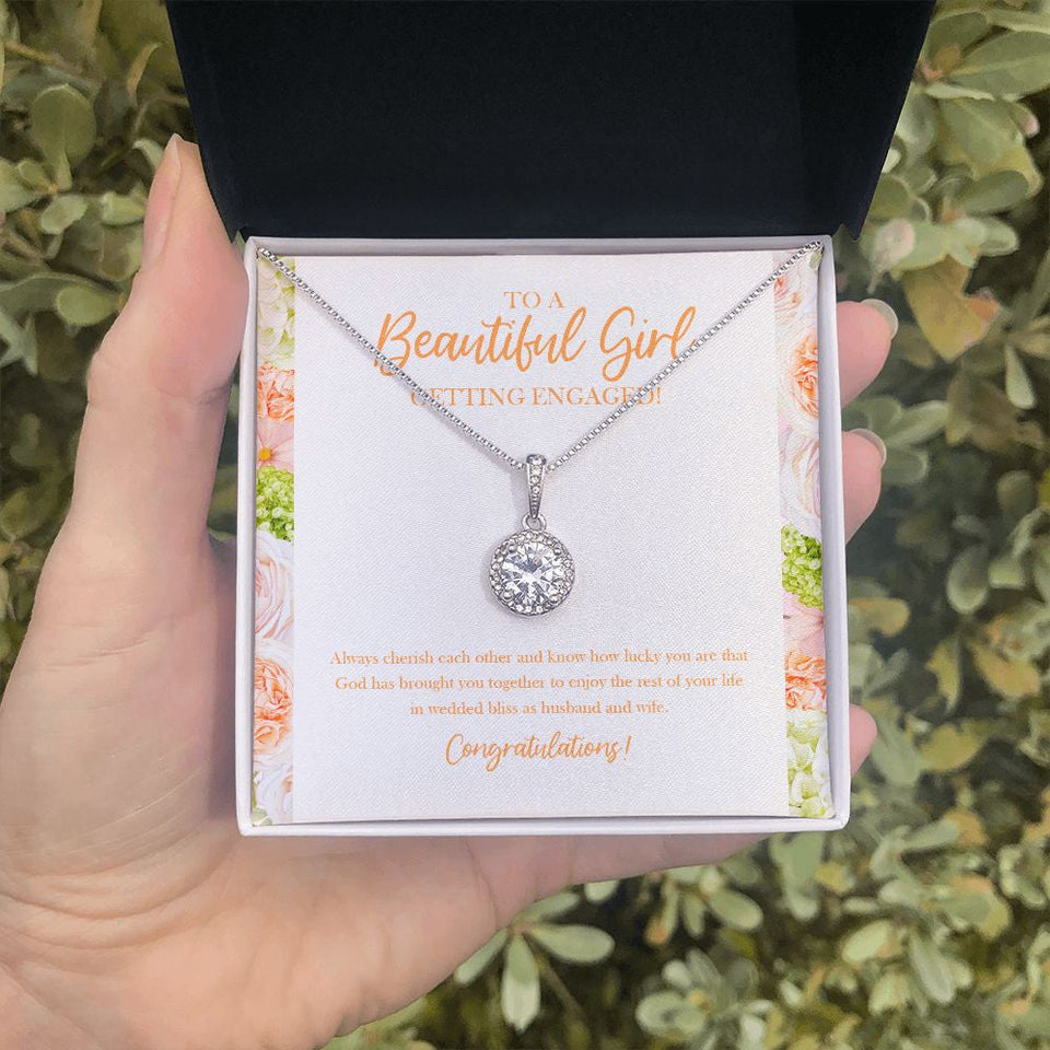 "God Has Brought You Together" Beautiful Sister Engagement Necklace Gift From Brother Sis Bestfriend Eternal Hope Pendant Jewelry Box