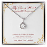 "I See You Next To Me" Sweetheart Wife 17th Wedding Anniversary Necklace Gift From Husband Eternal Hope Pendant Jewelry Box