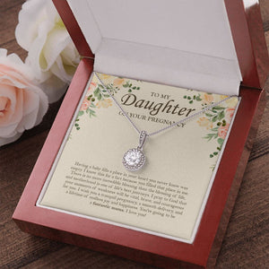 "Blessing Of Life" Pregnant Daughter Necklace Gift From Mom Eternal Hope Pendant Jewelry Box Baby Shower Birthday Christmas