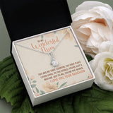 "You're the world" Wonderful Mom Necklace Gift From Son Daughter Alluring Beauty Pendant Jewelry Box Thanksgiving Birthday Christmas Mothers Day