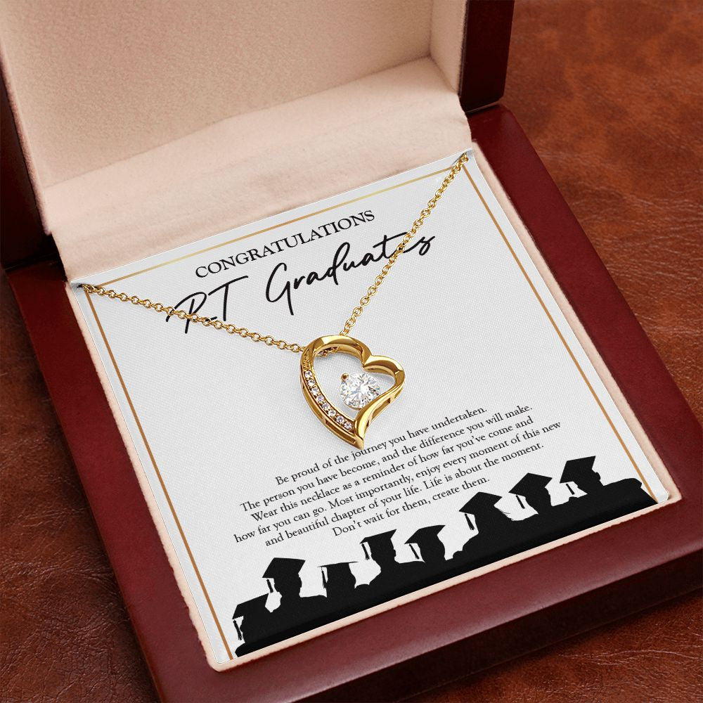 "Don't Wait, Create Them" Respiratory Therapist Graduation Necklace Gift From Mom Dad Grandma Teacher Bestfriend Forever Love Pendant Jewelry Box