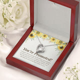 "Genuinely Admiring Your Devotion" Job Promotion Necklace Gift From Colleagues Co-workers Forever Love Pendant Jewelry Box