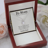 "All Your Memories" Mom Graduation Necklace Gift From Daughter Son Eternal Hope Pendant Jewelry Box