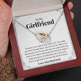 Interlocking Hearts Necklace- Your Grace, The Little Things, Gift For Girlfriend, For Birthday, Christmas, Mother's Day