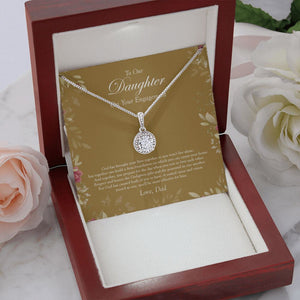 "God Given" Daughter Engagement Necklace Gift From Dad Eternal Hope Pendant Jewelry Box