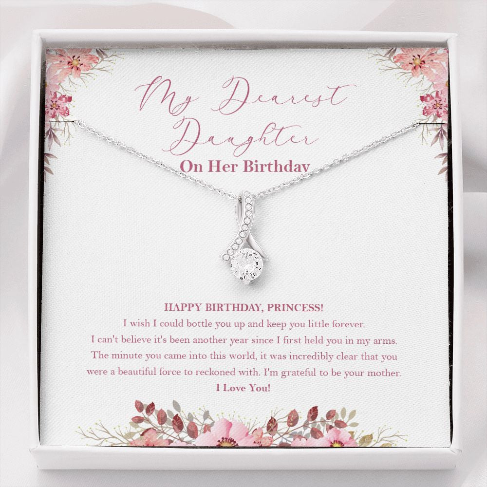 "Bottle You Up" Daughter Birthday Necklace Gift From Mom Dad Parents Alluring Beauty Pendant Jewelry Box