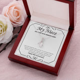 "Strong In Marriage" Niece 30th Wedding Anniversary Necklace Gift From Aunt Uncle Alluring Beauty Pendant Jewelry Box