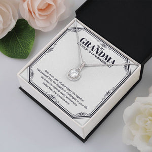 "Another Happy Life Has Passed" Grandma 10th Wedding Anniversary Necklace Gift From Granddaughter Grandson Eternal Hope Pendant Jewelry Box