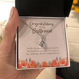 "The Challenges Ahead" Bestfriend Job Promotion Necklace Gift From BFF Bestie Colleague Alluring Beauty Pendant Jewelry Box