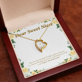 "May You Two Fly High" Sweet Niece 7th Wedding Anniversary Necklace Gift From Uncle Aunt Forever Love Pendant Jewelry Box