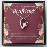 "Make Such A Wonderful Pair" Bestfriend 5th Wedding Anniversary Necklace Gift From Bestie BFF Soul Sister Forever Love Pendant Jewelry Box