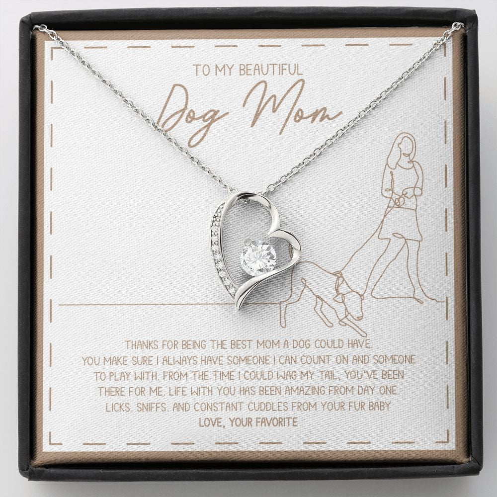"Someone to play With" Beautiful Dog Mom Necklace Gift From Parents Friends Forever Love Pendant Jewelry Box Birthday Christmas Valentines Thanksgiving