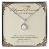 "Achievements In Your Life" Future Physical Therapist Graduation Necklace Gift From Parents Grandparents Friends Teachers Eternal Hope Pendant Jewelry Box