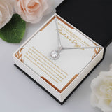 "You Never Give Up" Master's Degree Graduation Necklace Gift From Mom Dad Bestfriend Grandparents Eternal Hope Pendant Jewelry Box