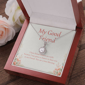 "Heaven On Earth" Good Friend Necklace Gift From Bestfriend Bestie BFF Eternal Hope Pendant Jewelry Box Birthday Christmas New Year