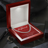 "Colorful Magical Festival" Husband Christmas Necklace Gift From Wife Cuban Link Chain Jewelry Box