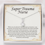 "I See You Thrive" Super Trauma Nurse Necklace Gift From Co-Worker Patient Parents Alluring Beauty Pendant Jewelry Box Thanksgiving Christmas Birthday