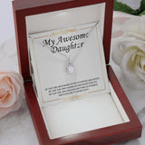 "With Purpose And Intent" Awesome Daughter Necklace Gift From Mom Dad Eternal Hope Pendant Jewelry Box Birthday Christmas Graduation Engagement
