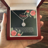 "Raising The Man Of My Dreams" Mother of the Groom Necklace Gift From Future Daughter In Law Bride Eternal Hope Pendant Jewelry Box Birthday Christmas Weddings Engagement Thanksgiving Graduation New Year