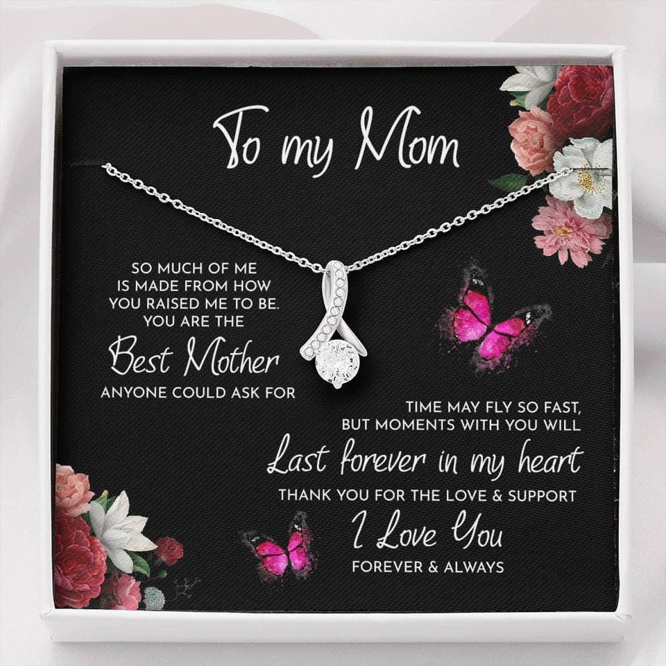 To My Mom Necklace Thank You For The Love And Support Alluring Beauty Necklace XL346A