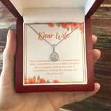 "Passion, Commitment, And Sincerity" Wife Job Promotion Necklace Gift From Husband Eternal Hope Pendant Jewelry Box