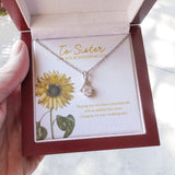 "Endless Love Story" Sister Wedding Day Necklace Gift From Sister Alluring Beauty Pendant Jewelry Box