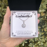 "Source Of Blessing To Us" Godmother 30th Wedding Anniversary Necklace Gift From Goddaughter Godson Eternal Hope Pendant Jewelry Box