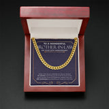 "How Lucky You Are" Wonderful Brother In Law 20th Wedding Anniversary Necklace Gift From Sister-In-Law Brother-In-Law Cuban Link Chain Jewelry Box