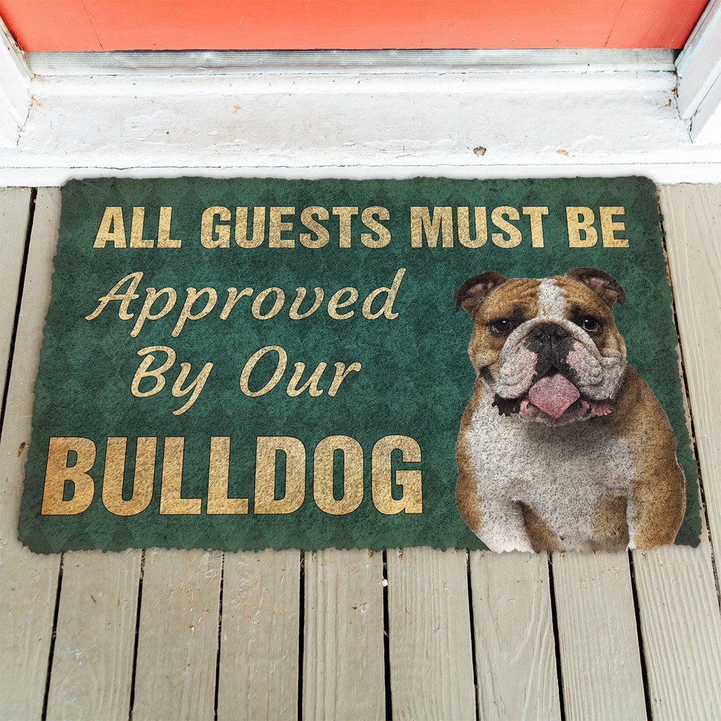 3D Must Be Approved By Our Bulldog Custom Doormat