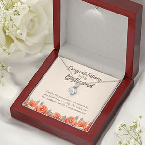 "The Challenges Ahead" Bestfriend Job Promotion Necklace Gift From BFF Bestie Colleague Alluring Beauty Pendant Jewelry Box
