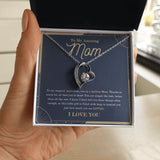 "Simply the best" Amazing Mom Necklace Gift From Son Daughter Forever Love Pendant Jewelry Box Thanksgiving Birthday Christmas Mothers Day