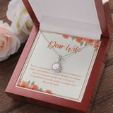 "Passion, Commitment, And Sincerity" Wife Job Promotion Necklace Gift From Husband Eternal Hope Pendant Jewelry Box